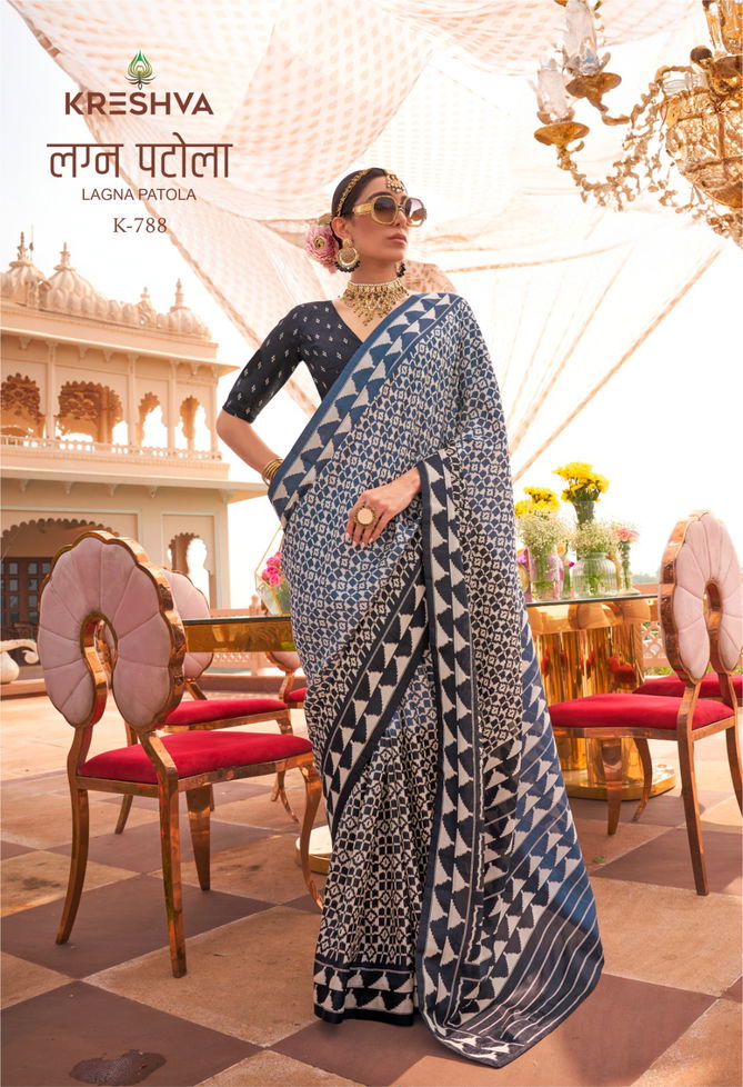 Lagna Patola By Kreshva Mercerized Sigma Silk Saree Wholesale In India